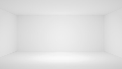 white room background, white empty room with spotlights for products and design, white studio room gradient