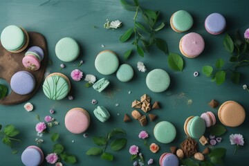 macarons background