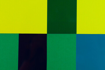 Colored green and yellow paper  Texture  background.