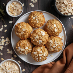 Backed Carrot Muffins With Almond Coconut 
