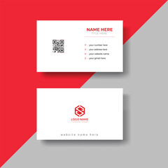 Creative and professional business card design. Double-sided creative business card template. Modern simple business card template.