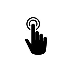 Obraz premium hand click icon vector. clicking finger icon. pointer icon