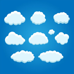 Set of vector clouds