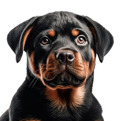Obraz premium Portrait of a Rottweiler. Generative AI