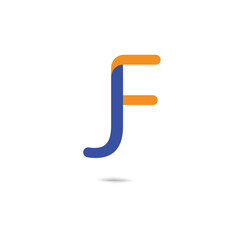 F J creative modern letter logo