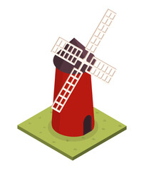 Red wind mill concept