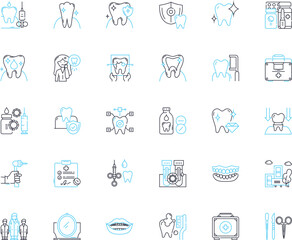 Fashion industry linear icons set. Couture, Trending, Style, Glamour, Accessories, Runway, Designer line vector and concept signs. Apparel,Fashionista,Fabrics outline illustrations Generative AI