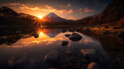 Sunset Splendor at Mount Fuji