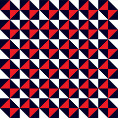 Seamless abstract pattern with colorful shapes Geometrical retro template for fabric, background, surface design, packaging Vector illustration