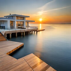 pier at sunset