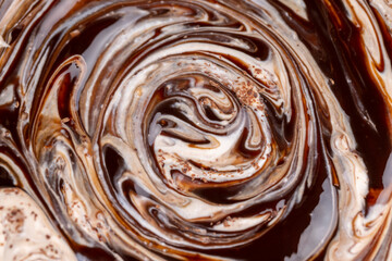 Milk sweet yogurt with bifidobacteria and chocolate