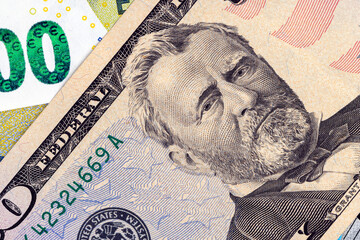 details of the American fifty dollar banknote