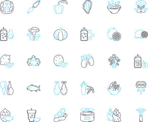 Alternative fuels linear icons set. Biofuels, Ethanol, Biodiesel, Hydrogen, Methanol, Propane, Biogas line vector and concept signs. Synfuel,Wind,Solar outline illustrations