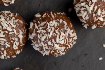 delicious and soft chocolate coconut cakes for dessert