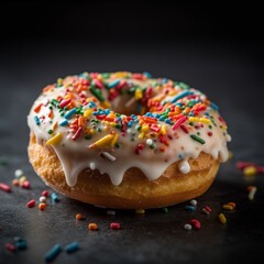 A delicious donut. Generative AI. 