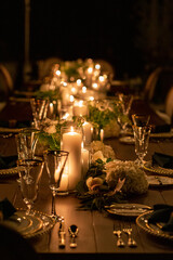 Night Wedding Table Decoration