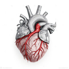 Fototapeta na wymiar human heart anatomy
