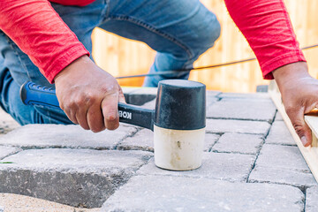 A captivating image displaying the artistry of landscaping, with an array of beautiful rocks intricately arranged. This picture invites nature lovers and design enthusiasts to appreciate the harmony b
