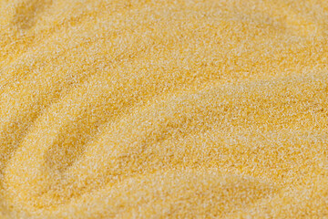 yellow corn grain flour for cooking polenta porridge
