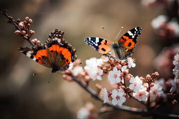Spring into Beauty with Butterfly AI Generated