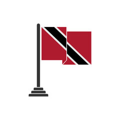Trinidad flags icon set, Trinidad independence day icon set vector sign symbol