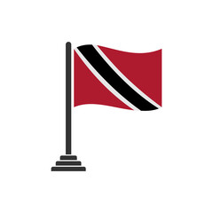 Trinidad flags icon set, Trinidad independence day icon set vector sign symbol