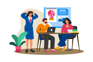 An executive team holds a retreat to plan the company's future direction.