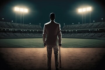 knock it out of the ballpark park home run business man professional aim high success stretch goals effort excellence ambition winning successful success determination excellence achievement minority 