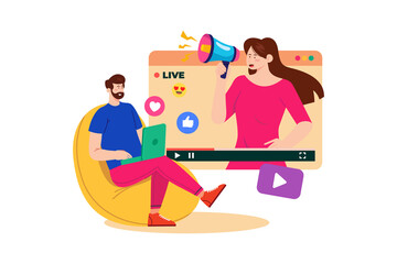 An influencer marketer collaborates with social media influencers to promote a product.