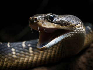 Fototapeta premium close up of a snake