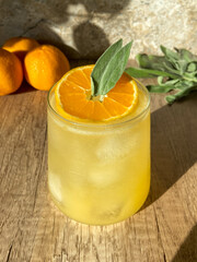 Clementine Sage Gin Smash 