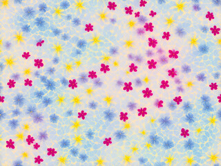 pattern, flower, seamless, wallpaper, decoration, colorful, texture, design, color, flowers, floral, holiday, spring, illustration, card, nature, yellow, bright, summer, vector, christmas, birthday, b