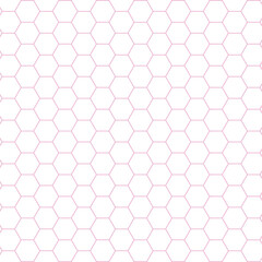 亀甲模様　ピンク