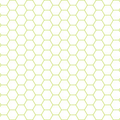 亀甲模様　黄緑