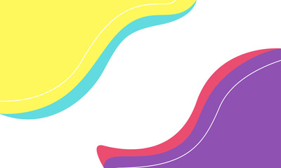 summer background wavy colorful and copy space for your text. Vector illustration