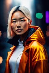 Inspirational Young Woman Portrait. Created with Generative AI