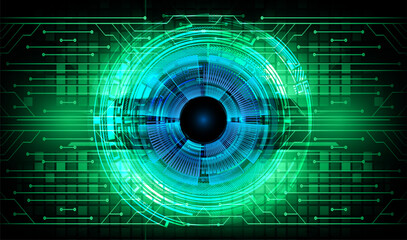 eye cyber circuit future technology concept background
