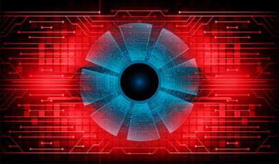 eye cyber circuit future technology concept background
