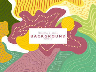 Colorful abstract doodles for background