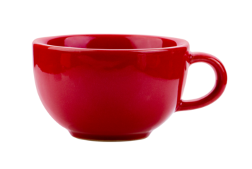 red cup isolated on transparent png