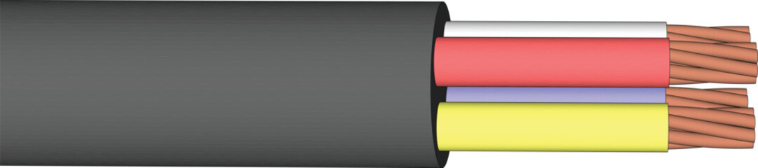 copper medium voltage cable especially suitable for distribution of energy. Unarmoured, with compacted copper conductor and XLPE insulation.