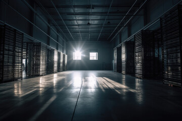 Photo of a beautiful and clean storage warehouse.