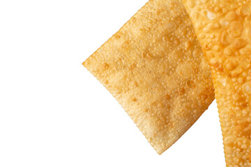 Two Fried Pastels (Pastel de Feira), transparent png background, Copy Space