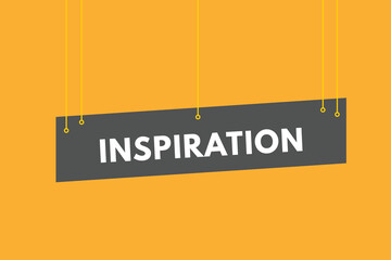 Inspiration text Button. Inspiration Sign Icon Label Sticker Web Buttons