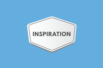 Inspiration text Button. Inspiration Sign Icon Label Sticker Web Buttons