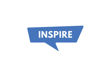 Inspire text Button. Inspire Sign Icon Label Sticker Web Buttons