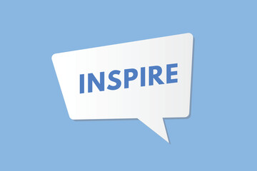 Inspire text Button. Inspire Sign Icon Label Sticker Web Buttons