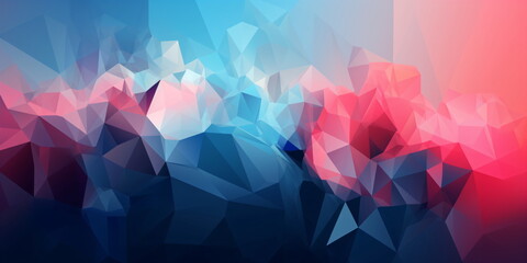 Obraz premium Abstrakter Polygon Hintergrund - mit KI erstellt 