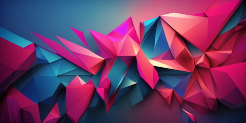 Abstrakter Polygon Hintergrund - mit KI erstellt 