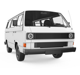 Old Van Isolated
